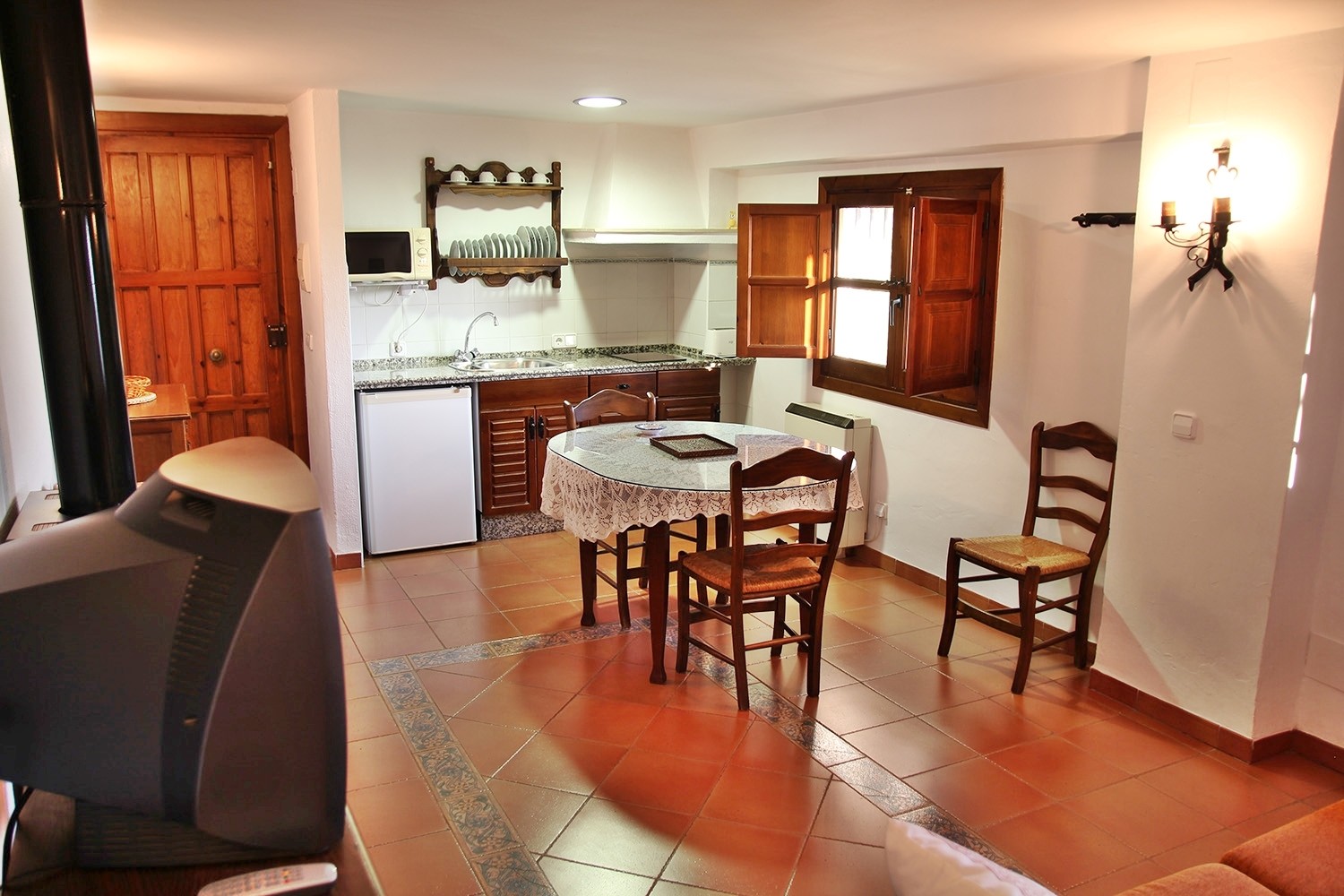 View to the open kitchen