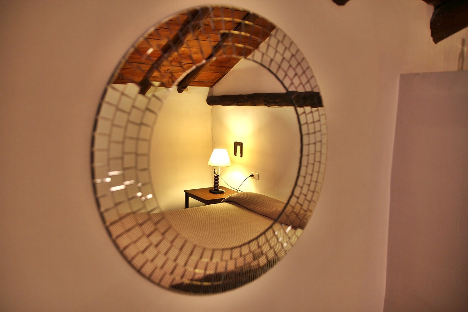 Reflection of the bedroom