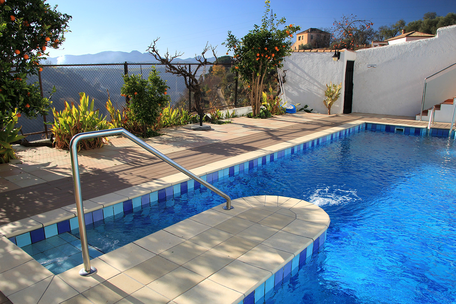 The communal swimming pool