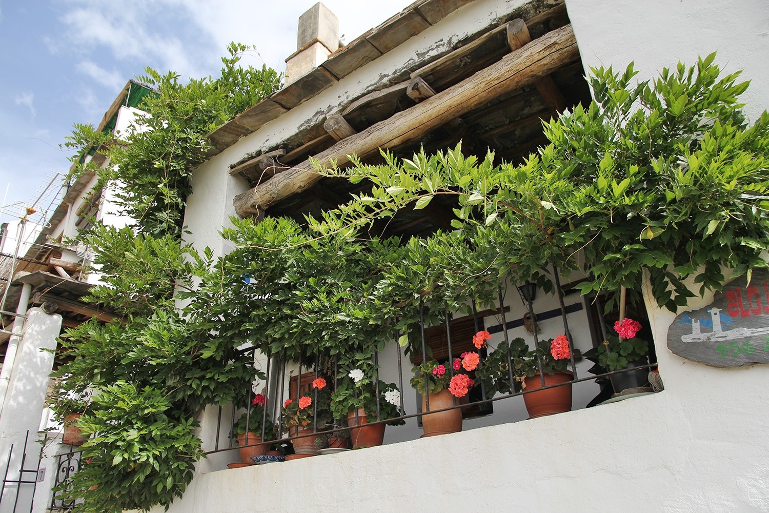 Front view of the house