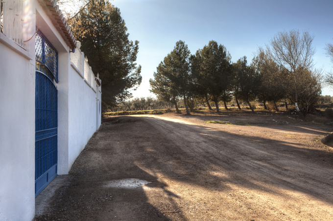 The parking in front of the complex