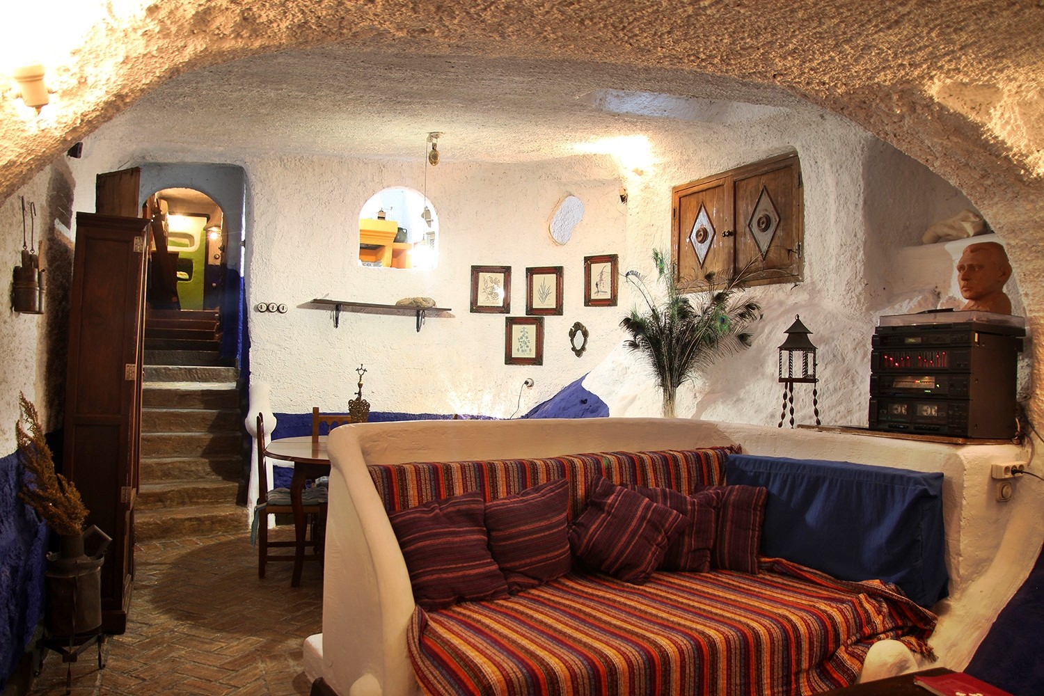 The cave living room