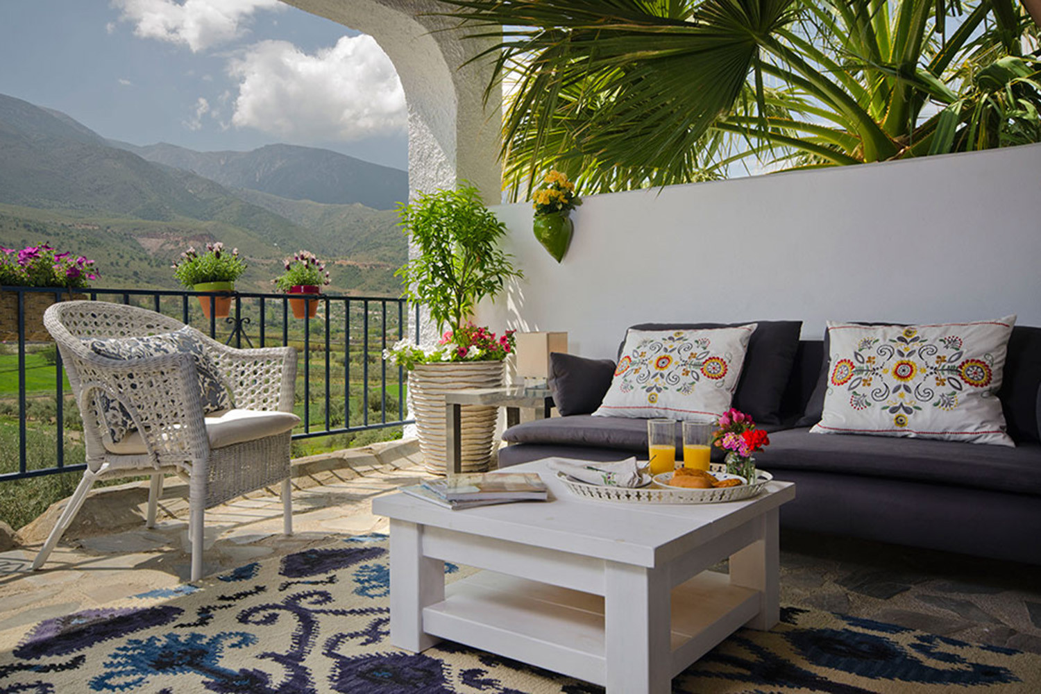 The relax corner of the terrace