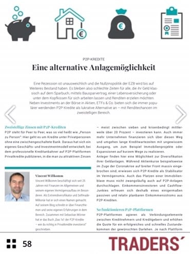 Einkommensstrecke im Traders