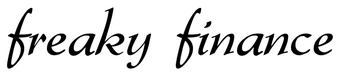 freaky finance, Schriftzug, Webseite für Aktien, Optionen und finanzielle Freiheit