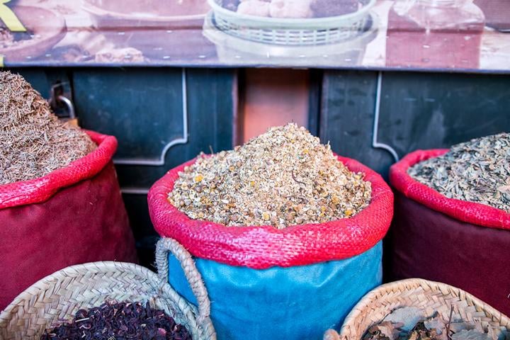 Orientalische Waren auf dem Markt