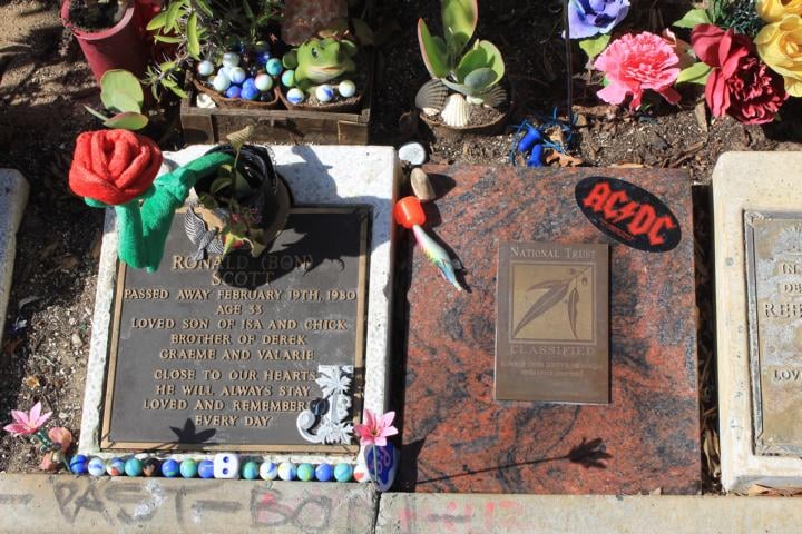 Grab von Bon Scott (AC/DC)