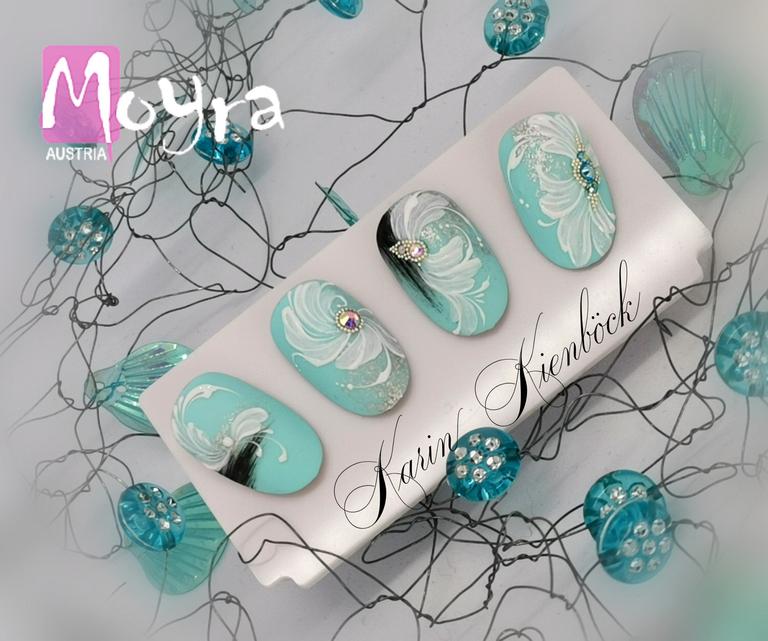 Nailart, erstellt von Karin Kienböck, mit Produkten von www.moyra.at