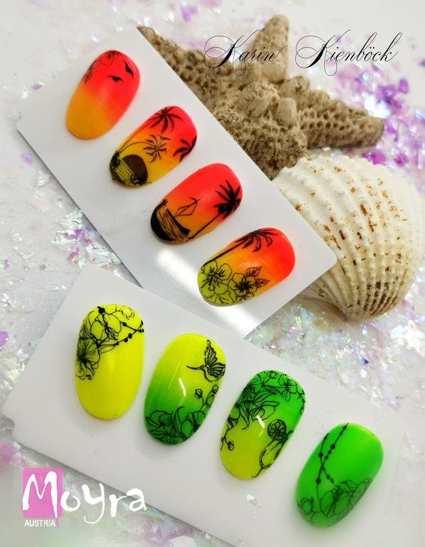 Nailart, erstellt von Karin Kienböck, mit Produkten von www.moyra.at