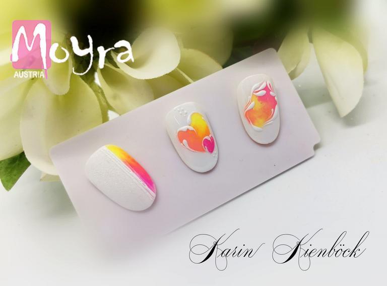 Nailart, erstellt von Karin Kienböck, mit Produkten von www.moyra.at
