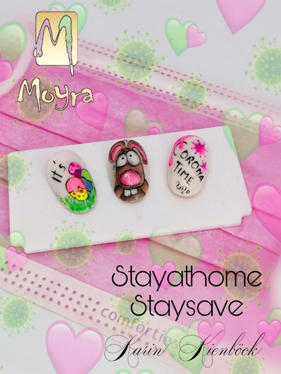 Nailart, erstellt von Karin Kienböck, mit Produkten von www.moyra.at