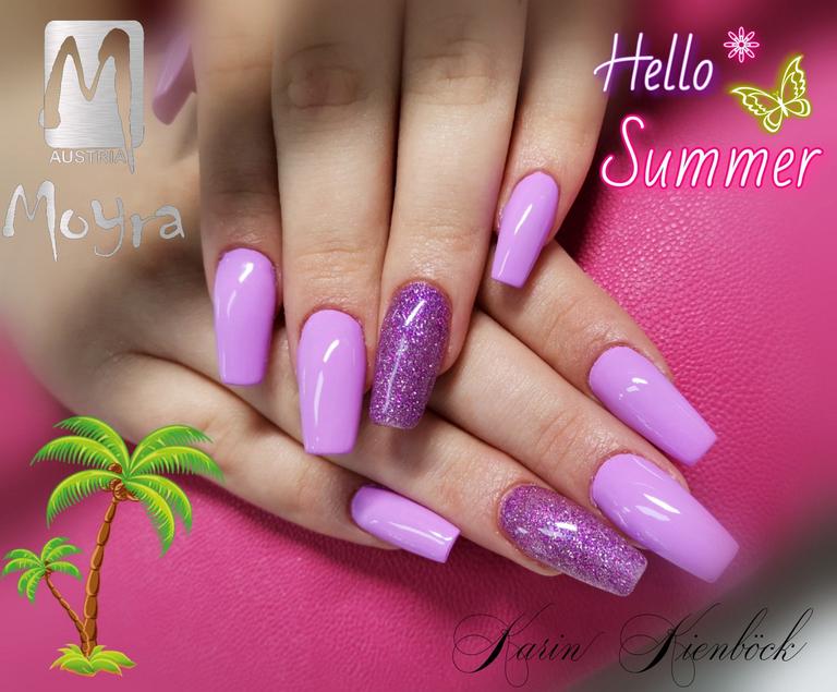 Nailart, erstellt von Karin Kienböck, mit Produkten von www.moyra.at