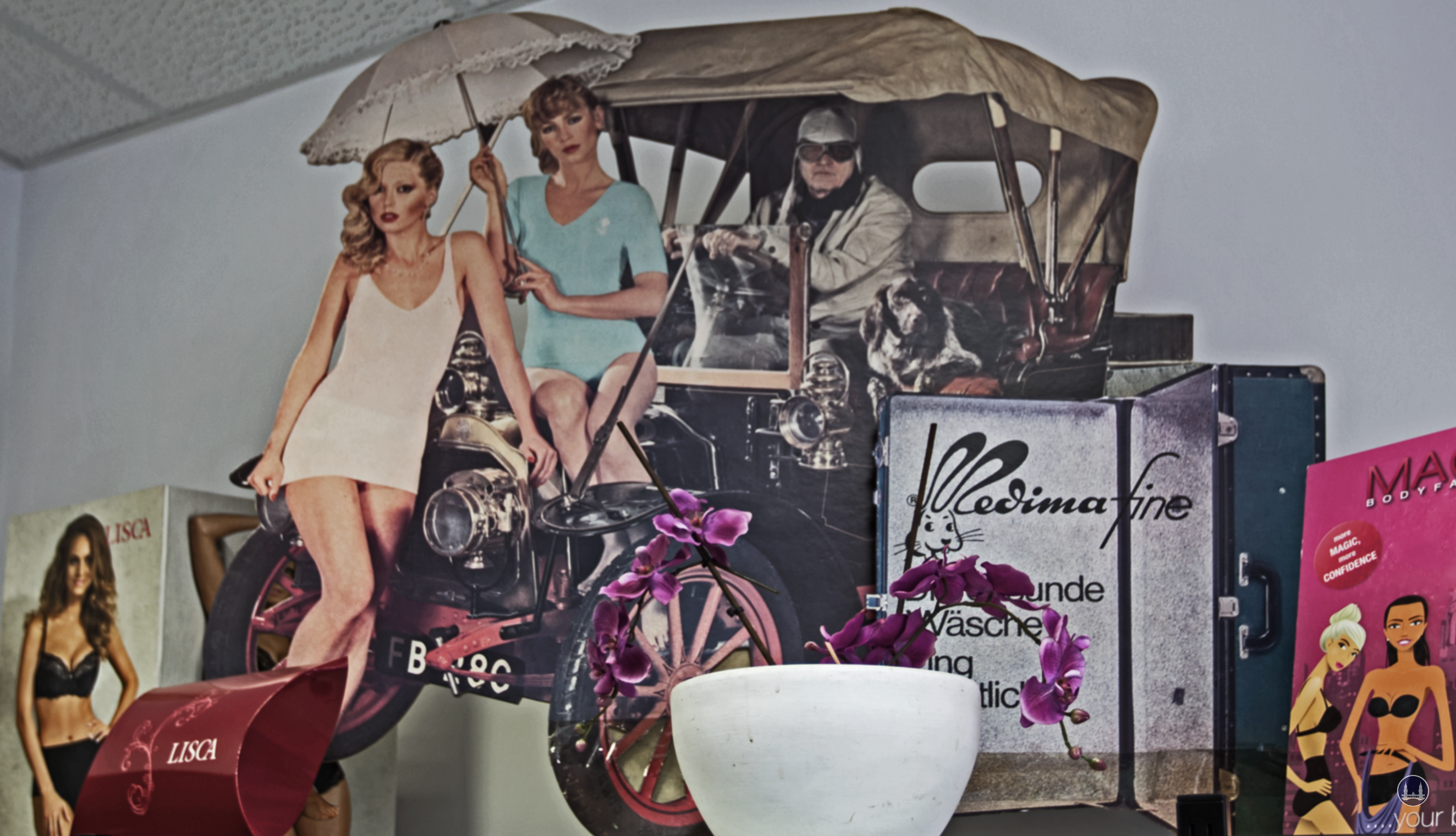 Berlin Kantstraße Korsett Engelke Medima - Werbung mit Charme