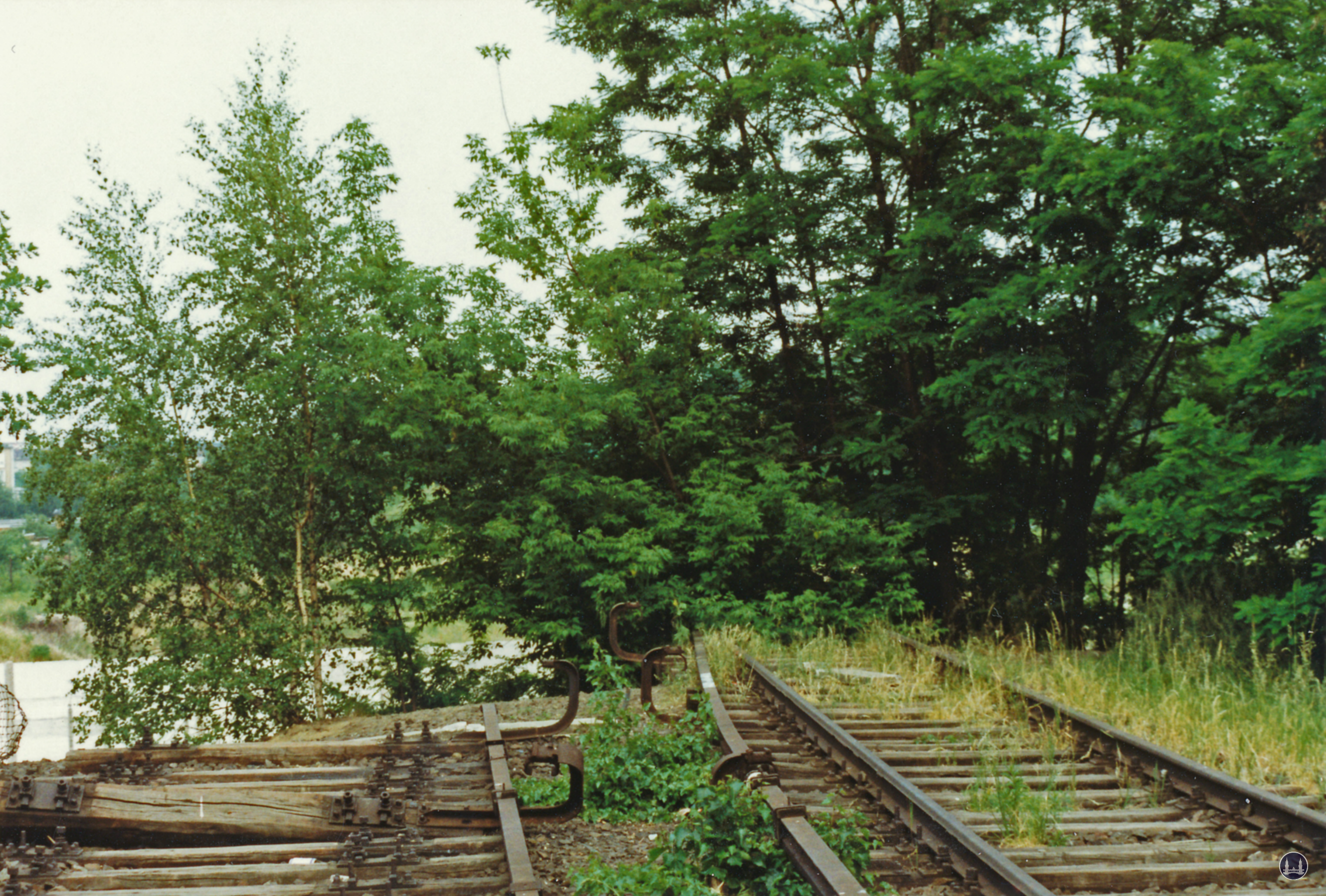 Berliner Mauer unterbrochene S - Bahngleise
