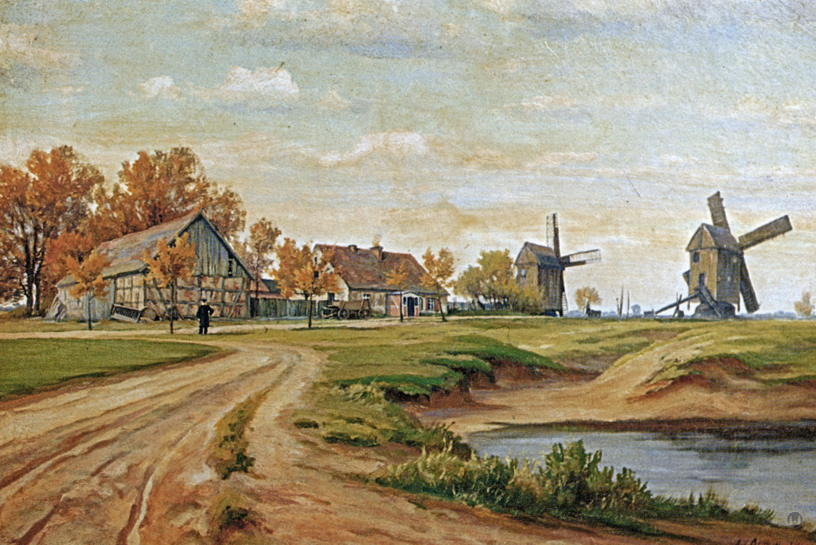 Musikhaus Bading in Berlin - Neukölln, Karl - Marx - Straße. Die Deutsche und die Böhmische Mühle der Familie Bading in Rixdorf.