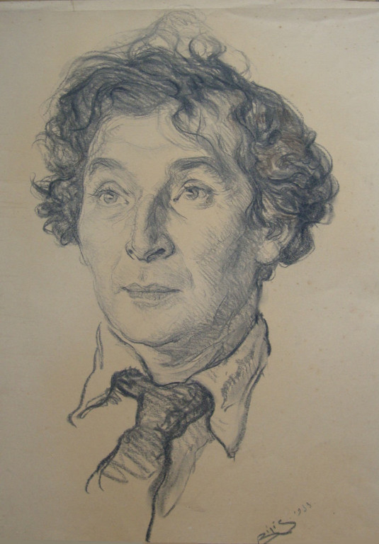 Marc Chagall, peintre 1933 fusain André Aaron Bilis