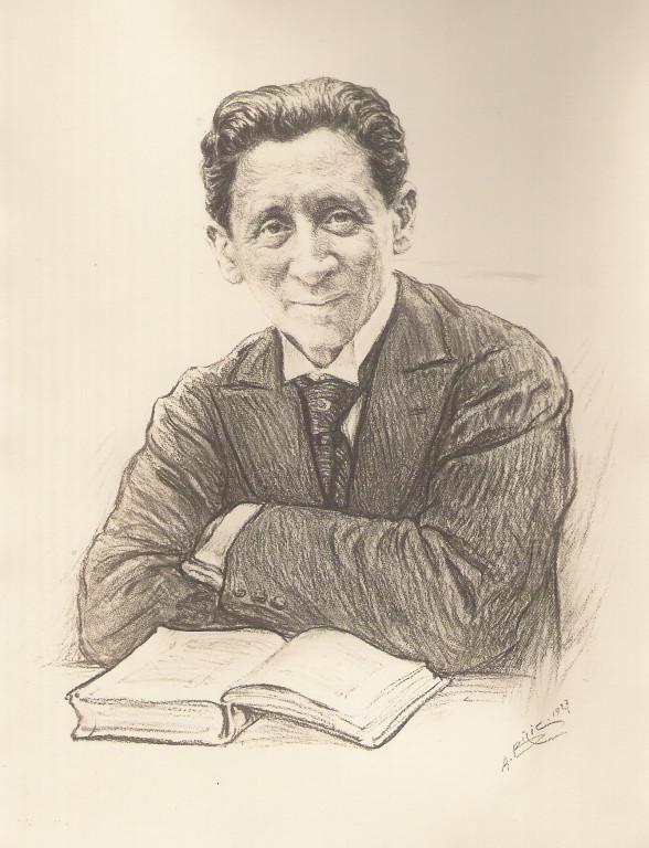 Marc Bilis son frére 1927 fusain André Aaron Bilis