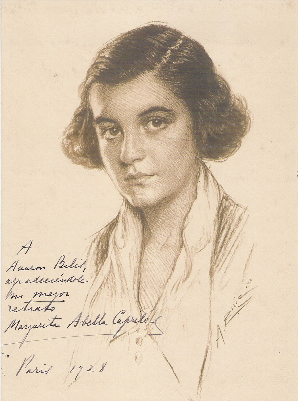 Margarita Caprile 1922  fusain André Aaron Bilis