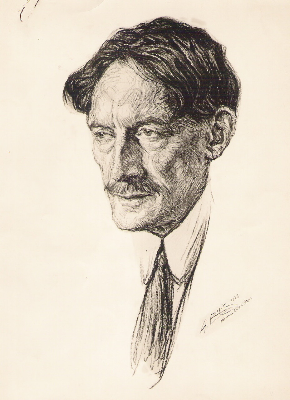  Henri Barbusse   1928  fusain André Aaron Bilis