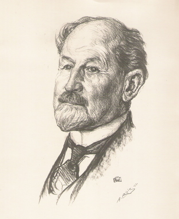 Paul Janet docteur 1930 fusain André Aaron Bilis