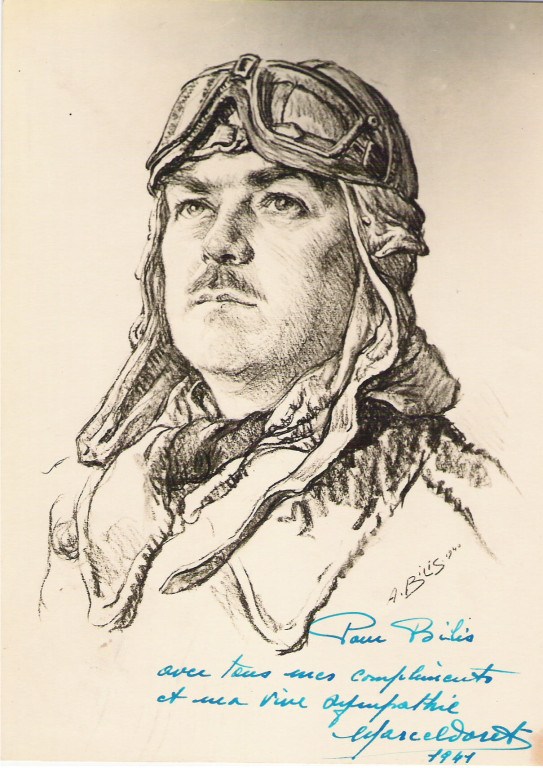 Marcel Doret  1940 fusain André Aaron Bilis