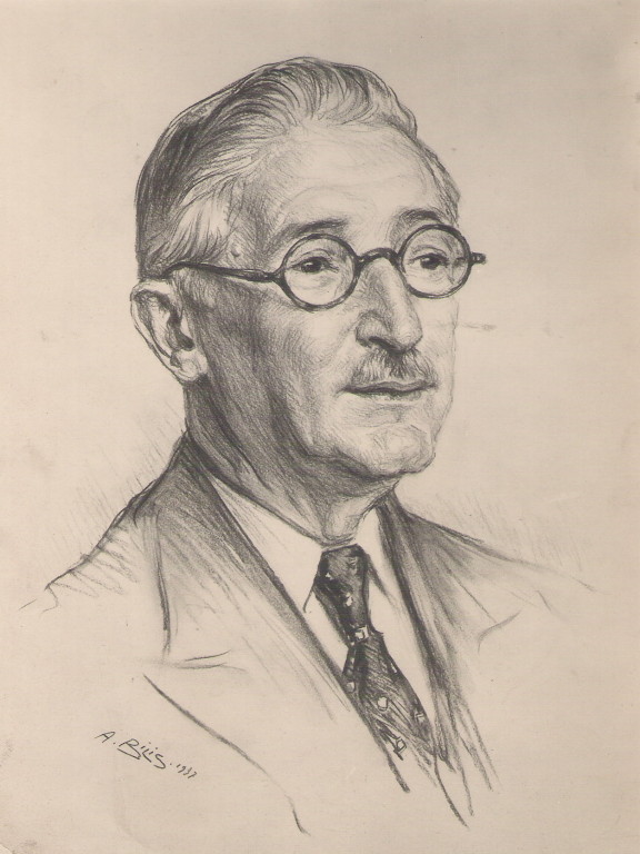 Tunia Bilis 1937 fusain André Aaron Bilis