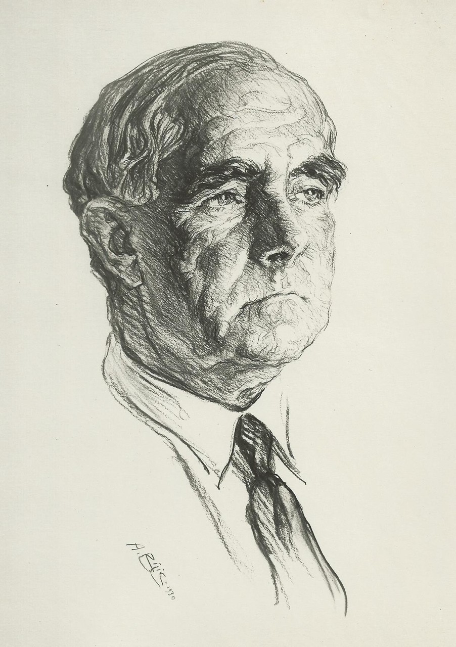 Anglada Camarasa  1930 fusain André Aaron Bilis