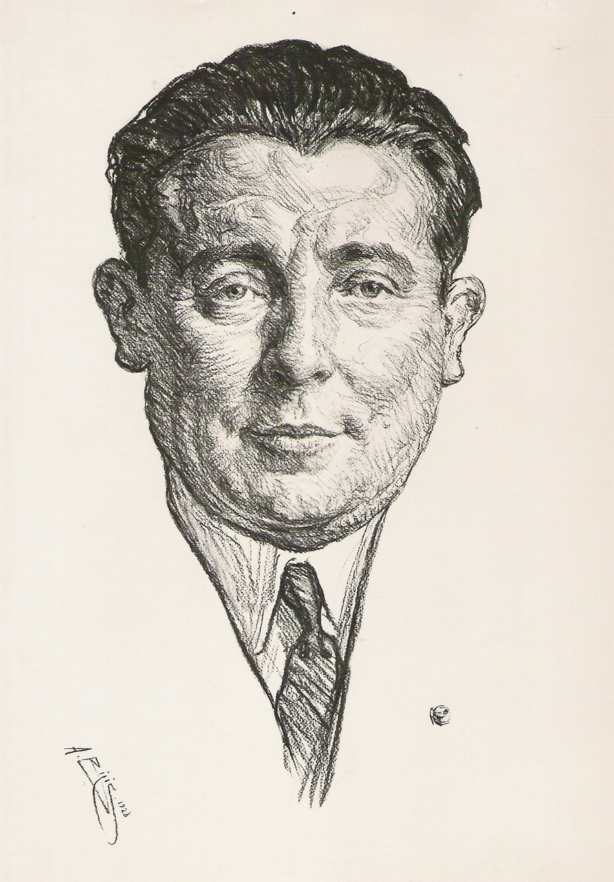 Pierre Benoit   1928  fusain André Aaron Bilis