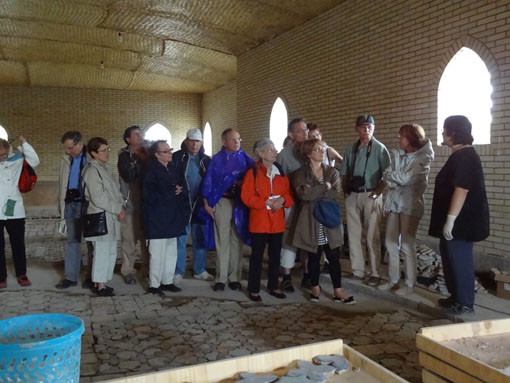 Commentaires/visite du chantier pour un groupe de touristes francophones (Socra, 2013)