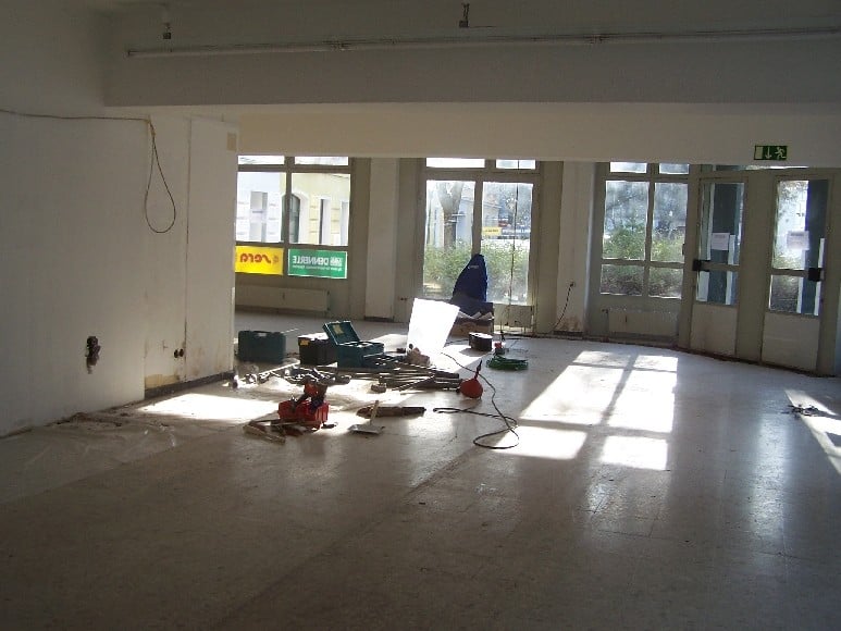 Der Installateur ist fast fertig