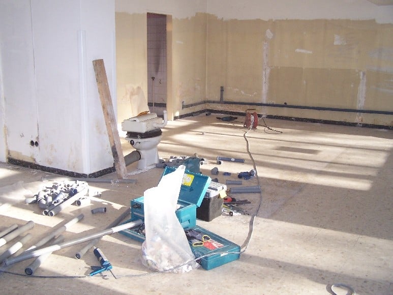 Die Abflüße werden verlegt1