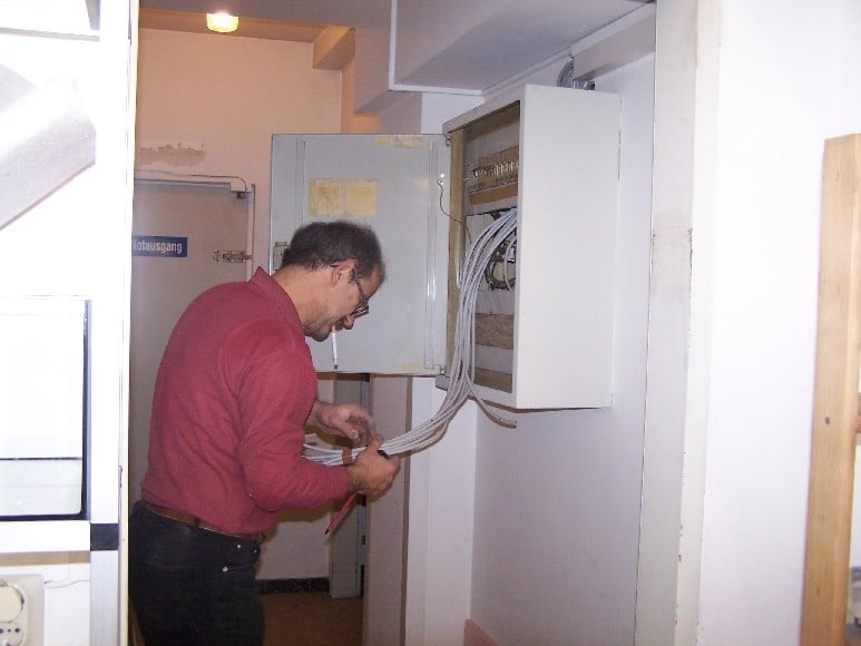 Der Elektriker im Endspurt