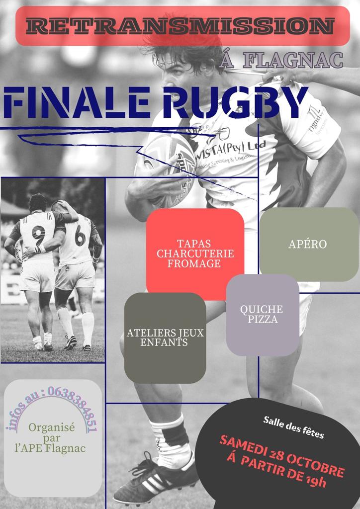 APE FLAGNAC - RETRANSMISSION DE LA FINALE DE RUGBY