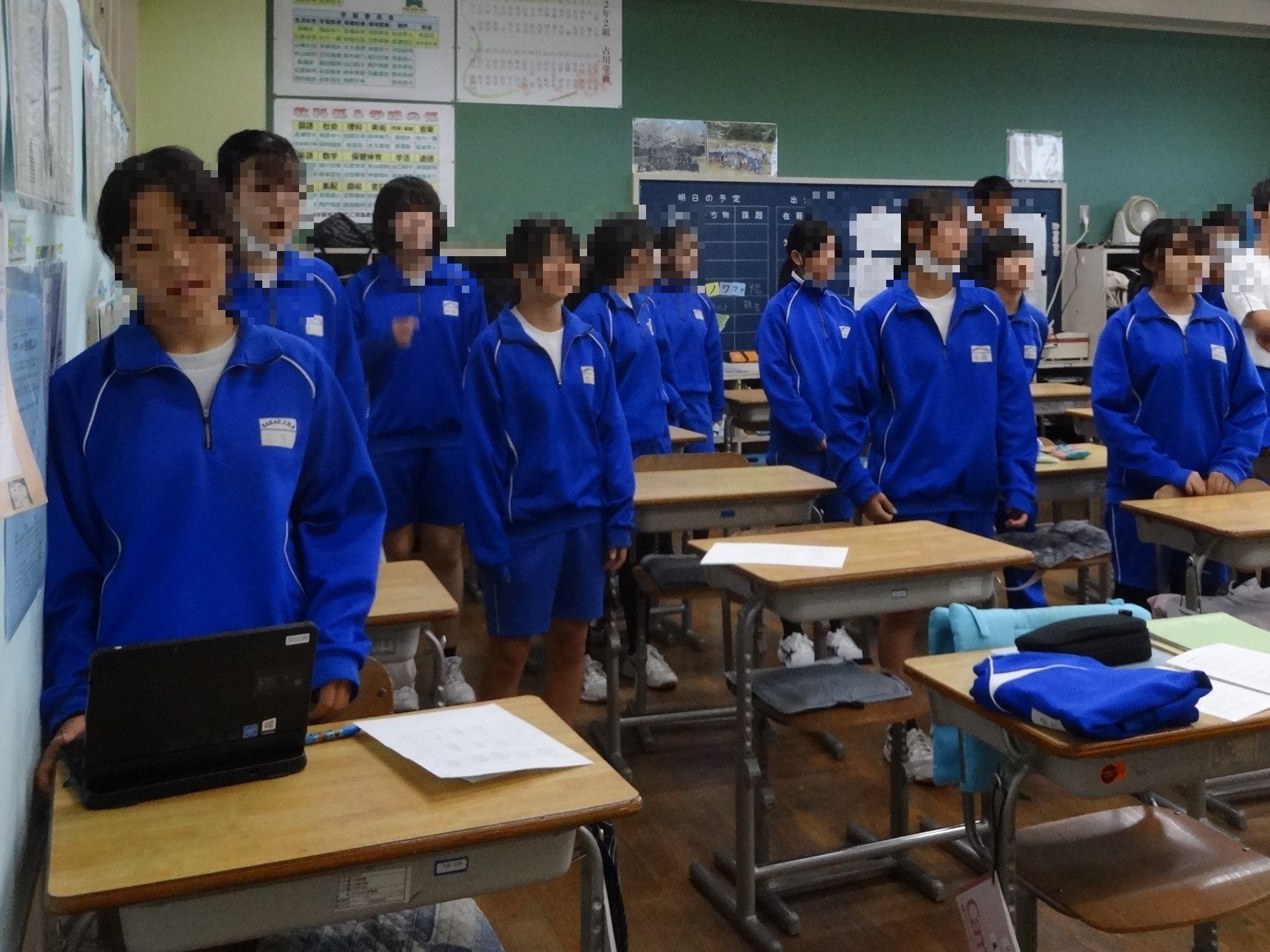 合唱練習(2年生)