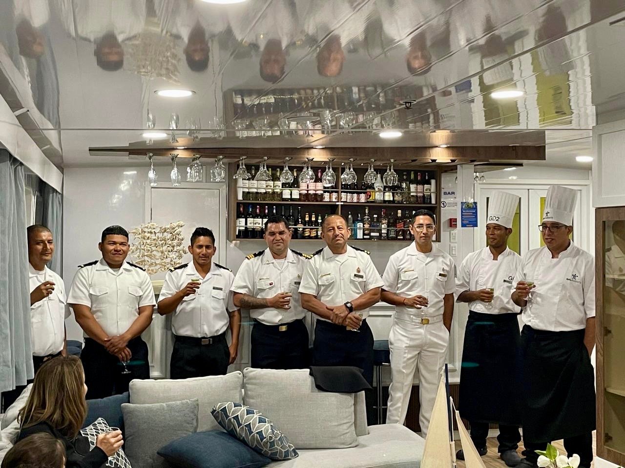 Captain's farewell at the bar