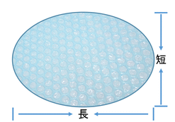 打ち抜き（楕円形）