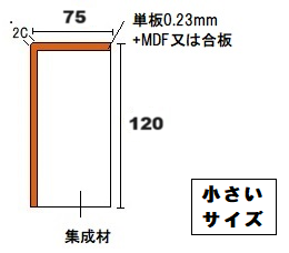 材木屋オンラインショップ　玄関框　上框の断面図