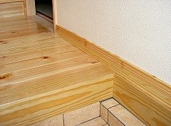 玄関周り部材　上がり框と付け框