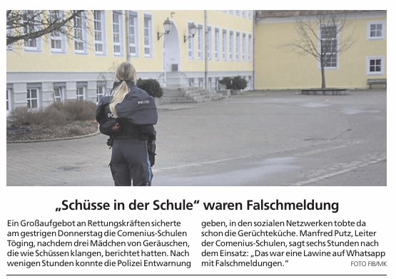 27.03.2025 - Schüsse waren Falschmeldungen - ovb