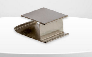 Stainless Shelf Holder, Breite 16 mm, gerade, Artikel-Nummer 800-420