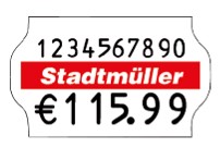 Preisetikett 32x19 für Meto Eagle L und Meto ProLine L, contact premium L