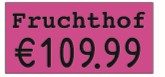 Rechteck-Etikett 26x12, passend für contact premium 626
