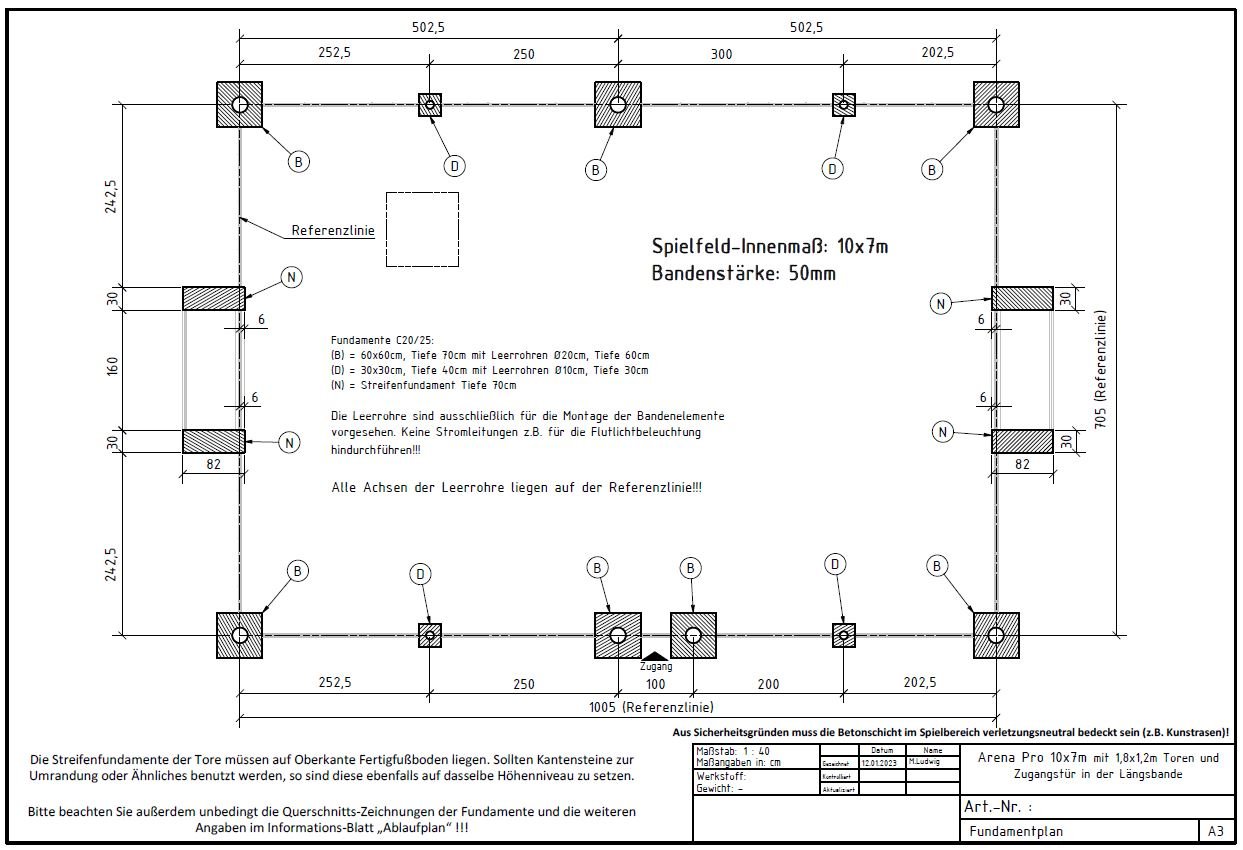 Der Fundamentplan steht....
