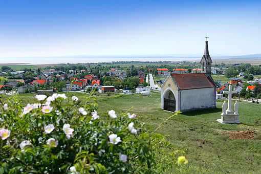 Blick auf Neusiedel am Neusiedler See