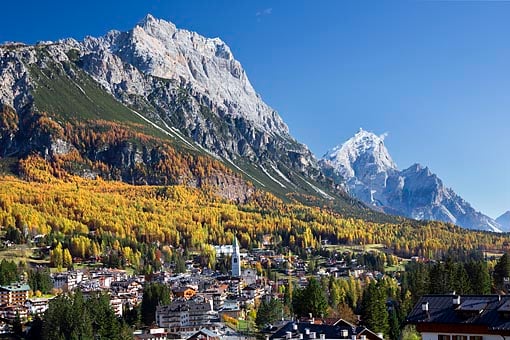Cortina gegen Sorapis und Antelao, d'Ampezzaner Dolomiten, Italien, Südtirol,