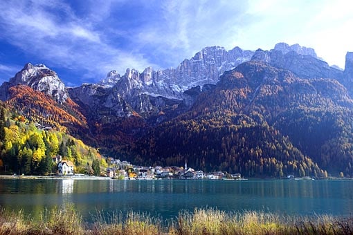 Italien, Südtirol, Dolomiten: Die Civetta bei Alleghe (Cordevole-Tal)