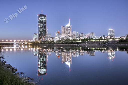 Donaucity, die Wiener Skyline, Wien