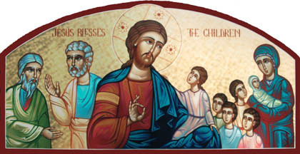 Christus segnet die Kinder