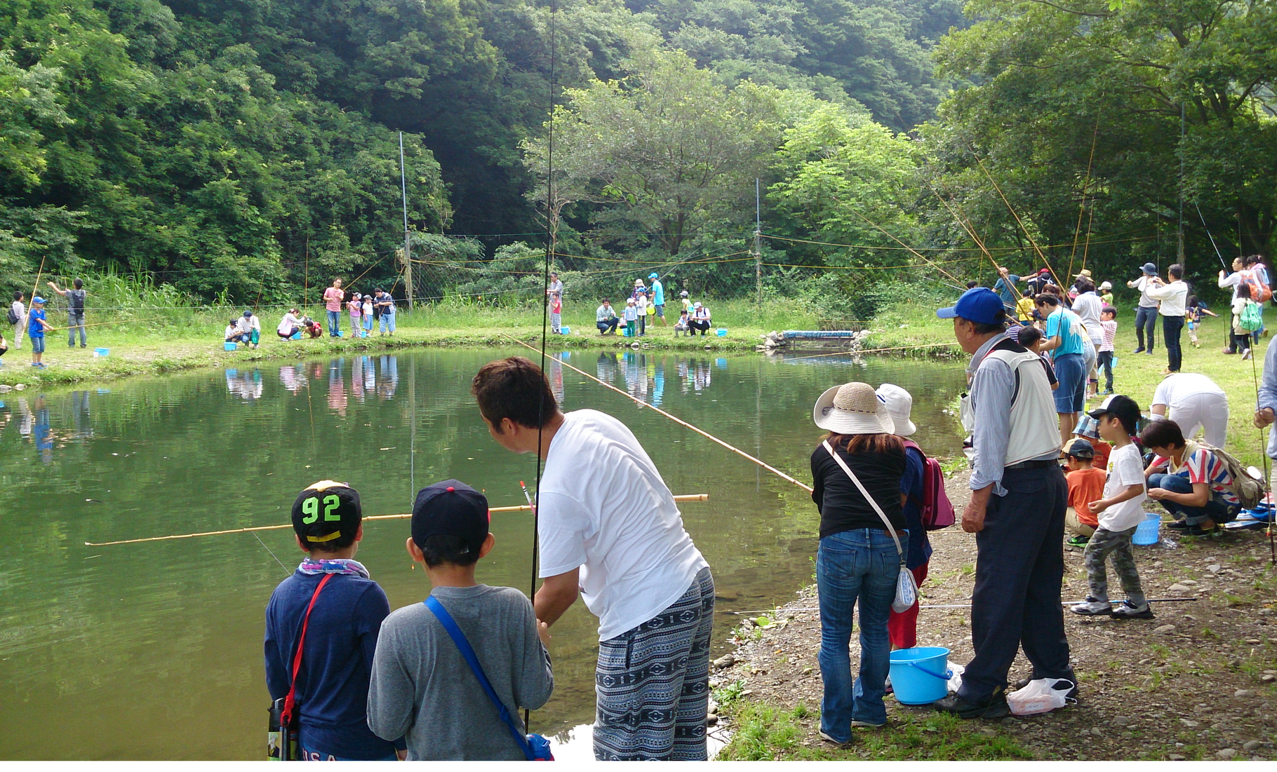 上大島で行われた釣り教室