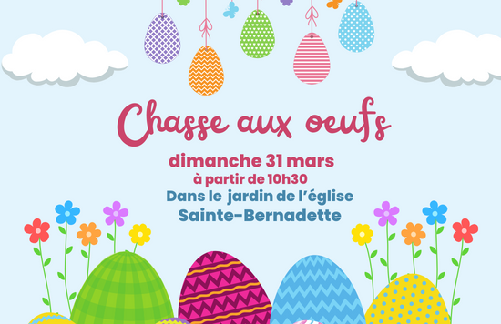 Chasse aux œufs à Sainte-Bernadette